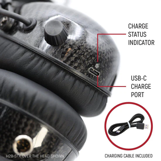 AlphaBass Carbon Fiber Stereo Headset with Bass Boost and Volume Control (OTH and BTH) - Image 8