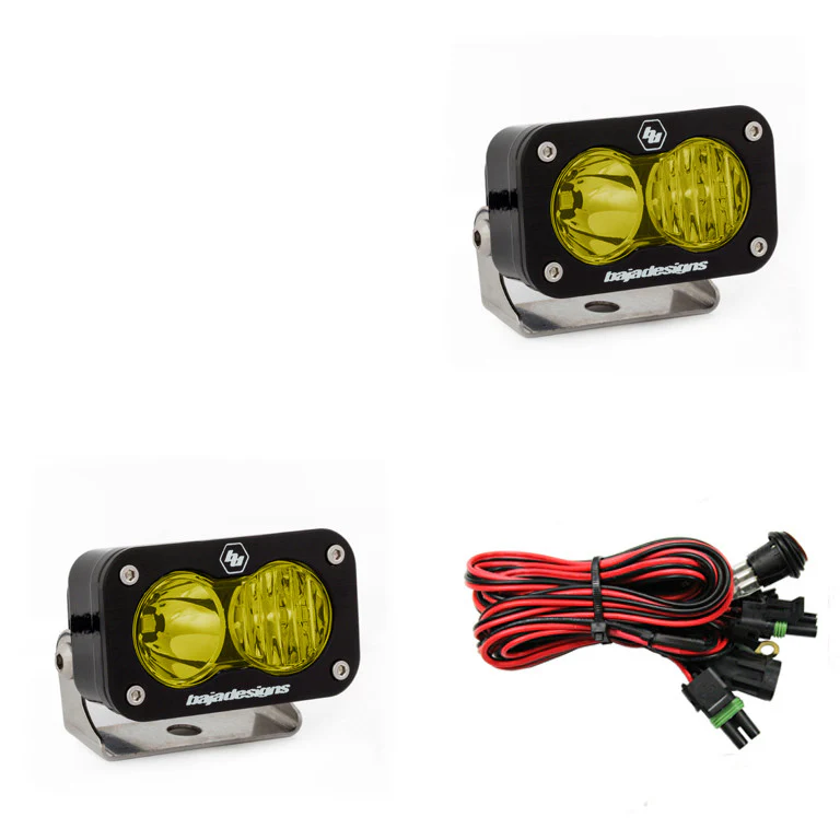 S2 Pro Black LED Auxiliary Light Pod Pair - Image 2