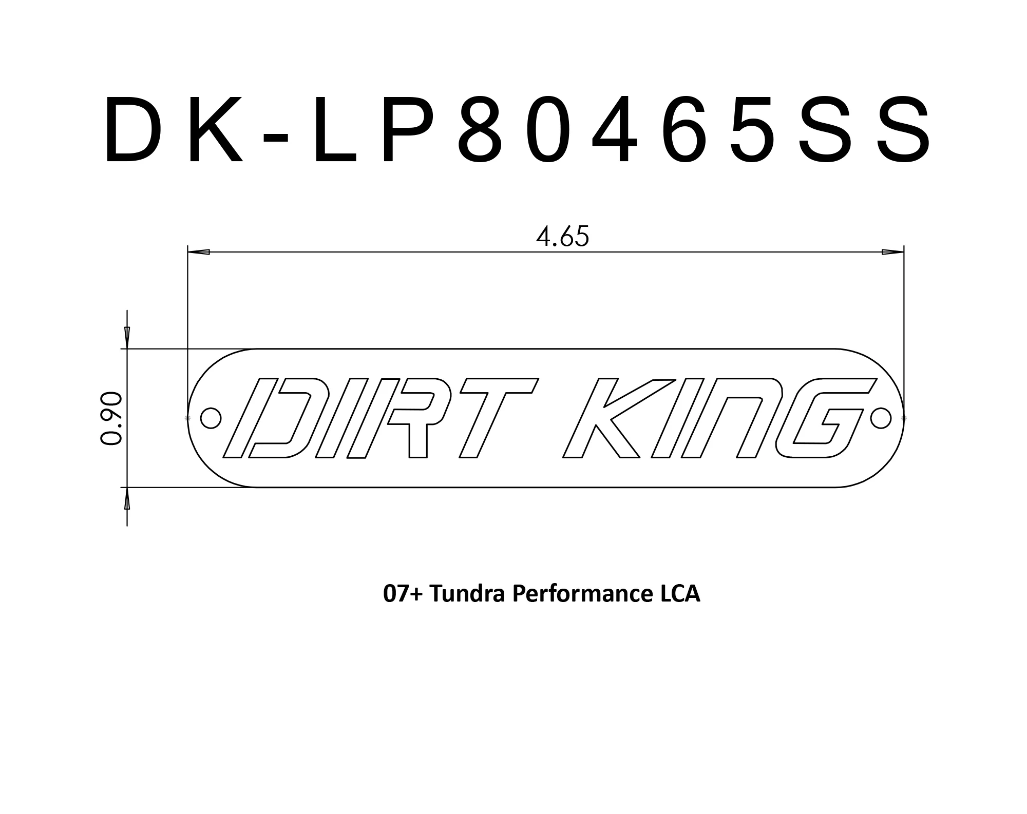 Stainless Logo Plate | DK-LP80465SS