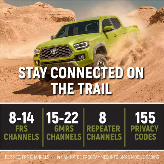 Toyota Tacoma, 4Runner, Sequoia, Lexus Two-Way GMRS Mobile Radio Kit - Image 5