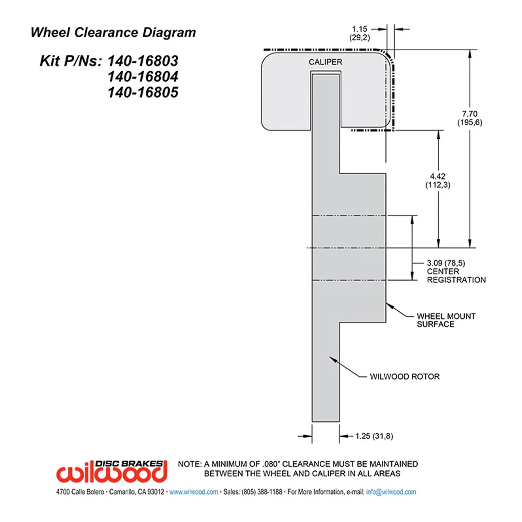 Wilwood AERO6-DM Front Brake Kit - Image 4